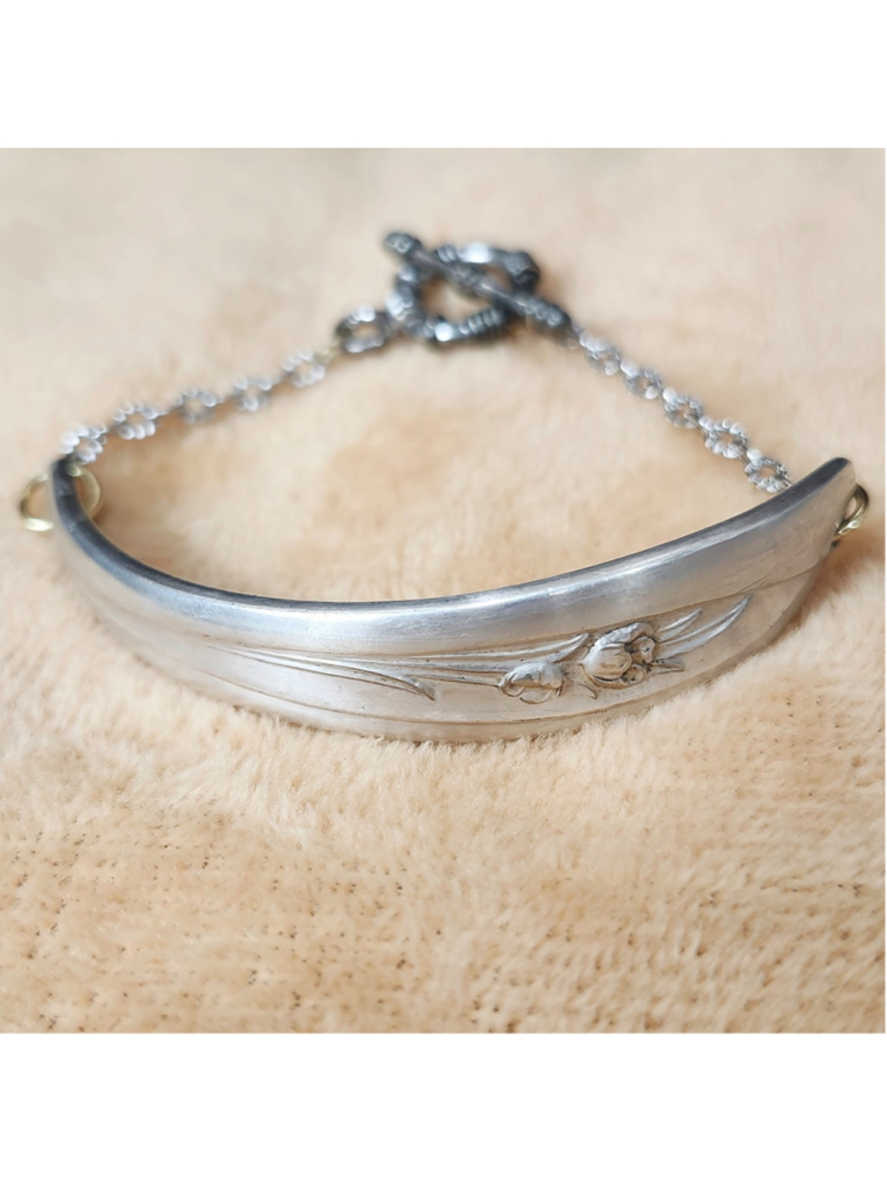 Silver Tulip SILVER PLATED Silverware Bracelet Jewelry